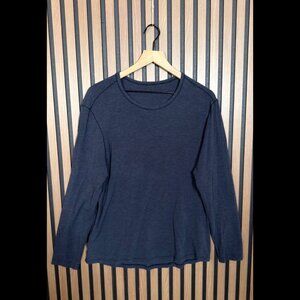 Lululemon Shirt Medium / Large Men’s Blue Long Sleeve Heather Crewneck
